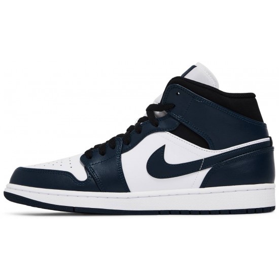 Air Jordan 1 Mid Armory Navy Armory Navy/Black/White 554724 411 AJ 1 Sneakers