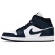 Air Jordan 1 Mid Armory Navy Armory Navy/Black/White 554724 411 AJ 1 Sneakers