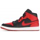 Air Jordan 1 Mid Banned Black/University Red/Black/White554724 074 AJ 1 Sneakers