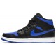 Air Jordan 1 Mid Black Hyper Royal Royal Blue/White/Black 554724 068 AJ 1 Sneakers