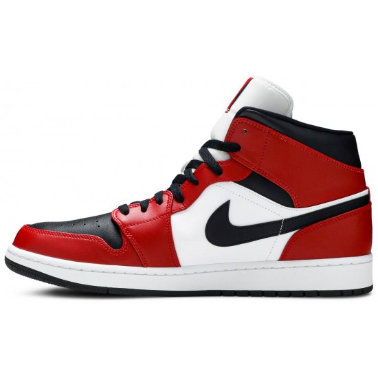 Air Jordan 1 Mid Chicago Black Toe Black/Gym Red/White554724 069 AJ 1 Sneakers