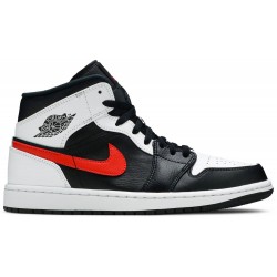 Air Jordan 1 Mid 'Chile Red' Black/Chile Red/White 554724 075 AJ 1 Sneakers