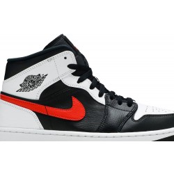 Air Jordan 1 Mid 'Chile Red' Black/Chile Red/White 554724 075 AJ 1 Sneakers