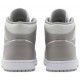 Air Jordan 1 Mid College Grey College Grey/Light Bone/White554724 082 AJ 1 Sneakers