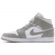 Air Jordan 1 Mid College Grey College Grey/Light Bone/White554724 082 AJ 1 Sneakers