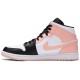 Air Jordan 1 Mid Crimson Tint White/Black/Crimson Tint554724 133 AJ 1 Sneakers