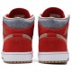 Air Jordan 1 Mid Denim Red Cinnabar/Hemp/White DM4352 600 AJ 1 Sneakers