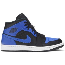 Air Jordan 1 Mid 'Hyper Royal' Black/Hyper Royal/White554724 077 AJ 1 Sneakers