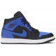 Air Jordan 1 Mid Hyper Royal Black/Hyper Royal/White554724 077 AJ 1 Sneakers