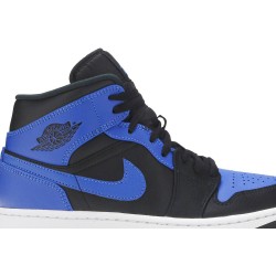 Air Jordan 1 Mid 'Hyper Royal' Black/Hyper Royal/White554724 077 AJ 1 Sneakers