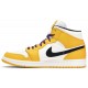 Air Jordan 1 Mid Lakers University Gold/Pale Ivory-Court Purple-Black 852542 700 AJ 1 Sneakers