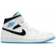 Air Jordan 1 Mid Laser Blue White/Laser Blue/Black 554724 141 AJ 1 Sneakers