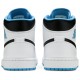 Air Jordan 1 Mid Laser Blue White/Laser Blue/Black 554724 141 AJ 1 Sneakers