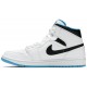 Air Jordan 1 Mid Laser Blue White/Laser Blue/Black 554724 141 AJ 1 Sneakers