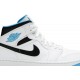 Air Jordan 1 Mid Laser Blue White/Laser Blue/Black 554724 141 AJ 1 Sneakers