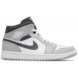 Air Jordan 1 Mid 'Light Smoke Grey' Light Smoke Grey/White/Anthracite 554724 078 AJ 1 Sneakers