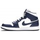 Air Jordan 1 Mid Obsidian White/Obsidian-Metallic Gold 554724 174 AJ 1 Sneakers