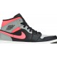 Air Jordan 1 Mid Pink Shadow Black/Hot Punch/White 554724 059 AJ 1 Sneakers