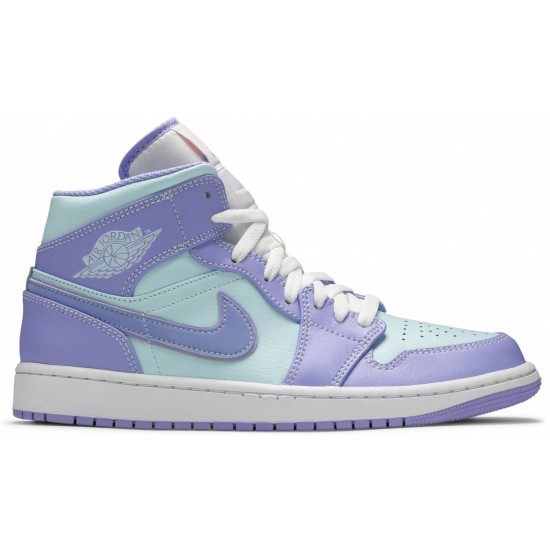 Air Jordan 1 Mid Purple Pulse Purple Pulse/Arctic Punch/Glacier Blue 554724 500 AJ 1 Sneakers