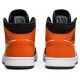 Air Jordan 1 Mid Shattered Backboard Black/Starfish-White 554724 058 AJ 1 Sneakers