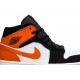 Air Jordan 1 Mid Shattered Backboard Black/Starfish-White 554724 058 AJ 1 Sneakers