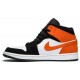 Air Jordan 1 Mid Shattered Backboard Black/Starfish-White 554724 058 AJ 1 Sneakers