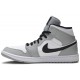 Air Jordan 1 Mid Smoke Grey Light Smoke Grey/Black/White554724 092 AJ 1 Sneakers