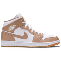 Air Jordan 1 Mid 'Tan Gum' Tan/White/Gum554724 271 AJ 1 Sneakers