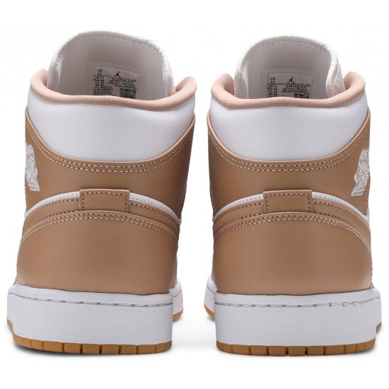 Air Jordan 1 Mid Tan Gum Tan/White/Gum554724 271 AJ 1 Sneakers