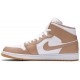 Air Jordan 1 Mid Tan Gum Tan/White/Gum554724 271 AJ 1 Sneakers