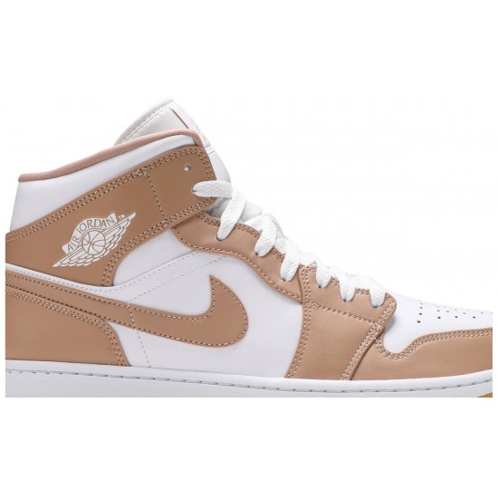 Air Jordan 1 Mid Tan Gum Tan/White/Gum554724 271 AJ 1 Sneakers