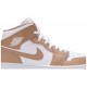 Air Jordan 1 Mid Tan Gum Tan/White/Gum554724 271 AJ 1 Sneakers