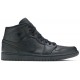 Air Jordan 1 Mid Triple Black Black/Black/Black 554724 091 AJ 1 Sneakers