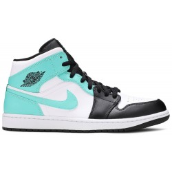 Air Jordan 1 Mid 'Tropical Twist' White/Black/Tropical Twist 554724 132 AJ 1 Sneakers