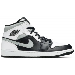 Air Jordan 1 Mid 'White Shadow' Gray 554724 073 AJ 1 Sneakers