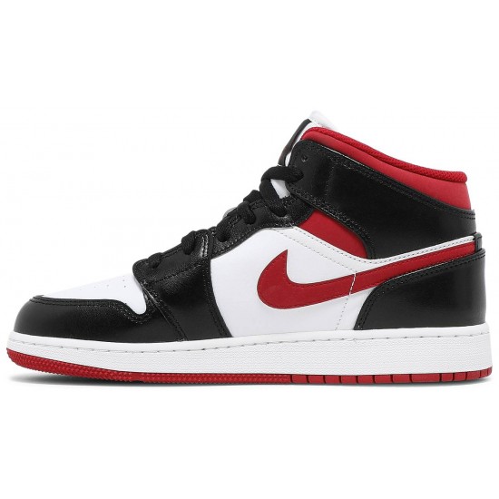 Air Jordan 1 Mid GS Black Gym Red White/Gym Red/Black DJ4695 122 AJ 1 Sneakers