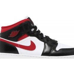 Air Jordan 1 Mid GS 'Black Gym Red' White/Gym Red/Black DJ4695 122 AJ 1 Sneakers