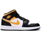 Air Jordan 1 Mid GS Black University Gold White/Pollen/Black 554725 177 AJ 1 Sneakers