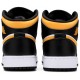 Air Jordan 1 Mid GS Black University Gold White/Pollen/Black 554725 177 AJ 1 Sneakers