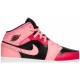 Air Jordan 1 Mid GS Coral Chalk Coral Chalk/Rush Pink/Black/Pinksicle 554725 662 AJ 1 Sneakers