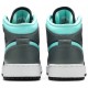 Air Jordan 1 Mid GS Grey Aqua Black/Light Aqua/Dark Smoke Grey 554725 063 AJ 1 Sneakers