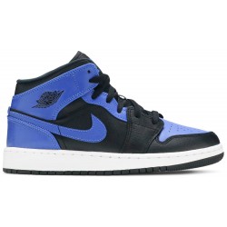 Air Jordan 1 Mid GS 'Hyper Royal' Black/Hyper Royal/White 554725 077 AJ 1 Sneakers