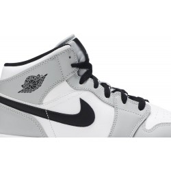 Air Jordan 1 Mid GS 'Light Smoke Grey' Light Smoke Grey/Black/White 554725 092 AJ 1 Sneakers