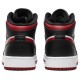 Air Jordan 1 Mid GS Noble Red Black/Noble Red/White 554725 066 AJ 1 Sneakers