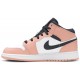 Air Jordan 1 Mid GS Pink Quartz Pink Quartz/Dark Smoke Grey/White 555112 603 AJ 1 Sneakers