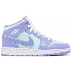 Air Jordan 1 Mid GS 'Purple Pulse' Purple Pulse/Arctic Punch/Glacier Blue 554725 500 AJ 1 Sneakers