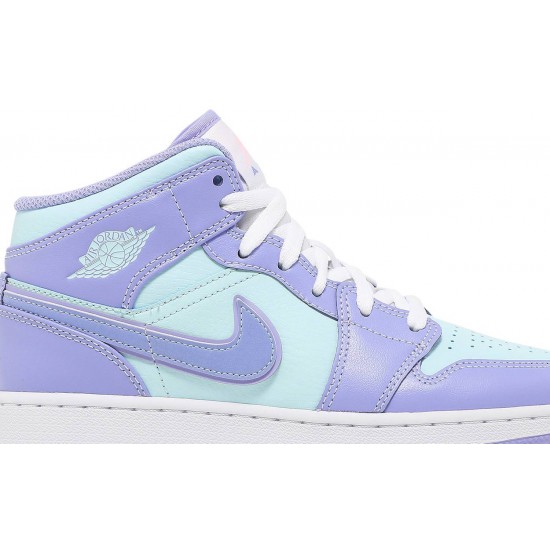 Air Jordan 1 Mid GS Purple Pulse Purple Pulse/Arctic Punch/Glacier Blue 554725 500 AJ 1 Sneakers