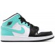 Air Jordan 1 Mid GS Tropical Twist White/Black/Tropical Twist554725 132 AJ 1 Sneakers