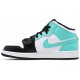 Air Jordan 1 Mid GS Tropical Twist White/Black/Tropical Twist554725 132 AJ 1 Sneakers