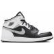 Air Jordan 1 Mid GS White Shadow Black/White/Light Smoke Grey 554725 073 AJ 1 Sneakers